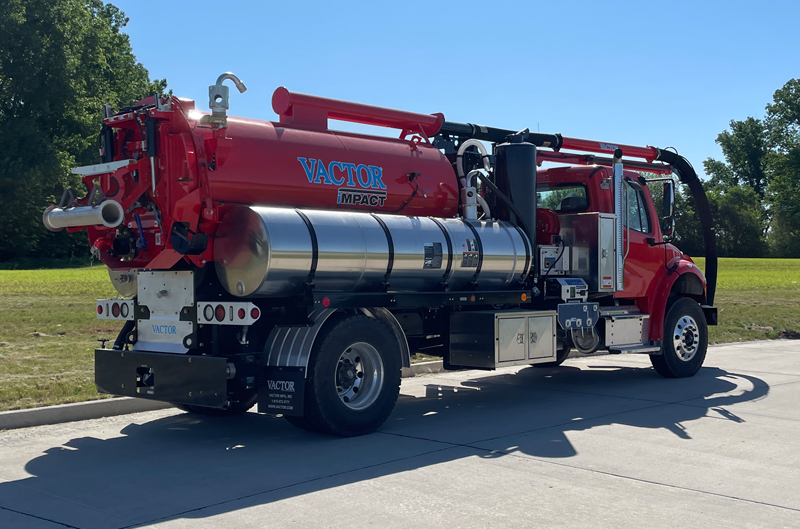 Vactor iMPACT Non-CDL Small Vac Truck Red