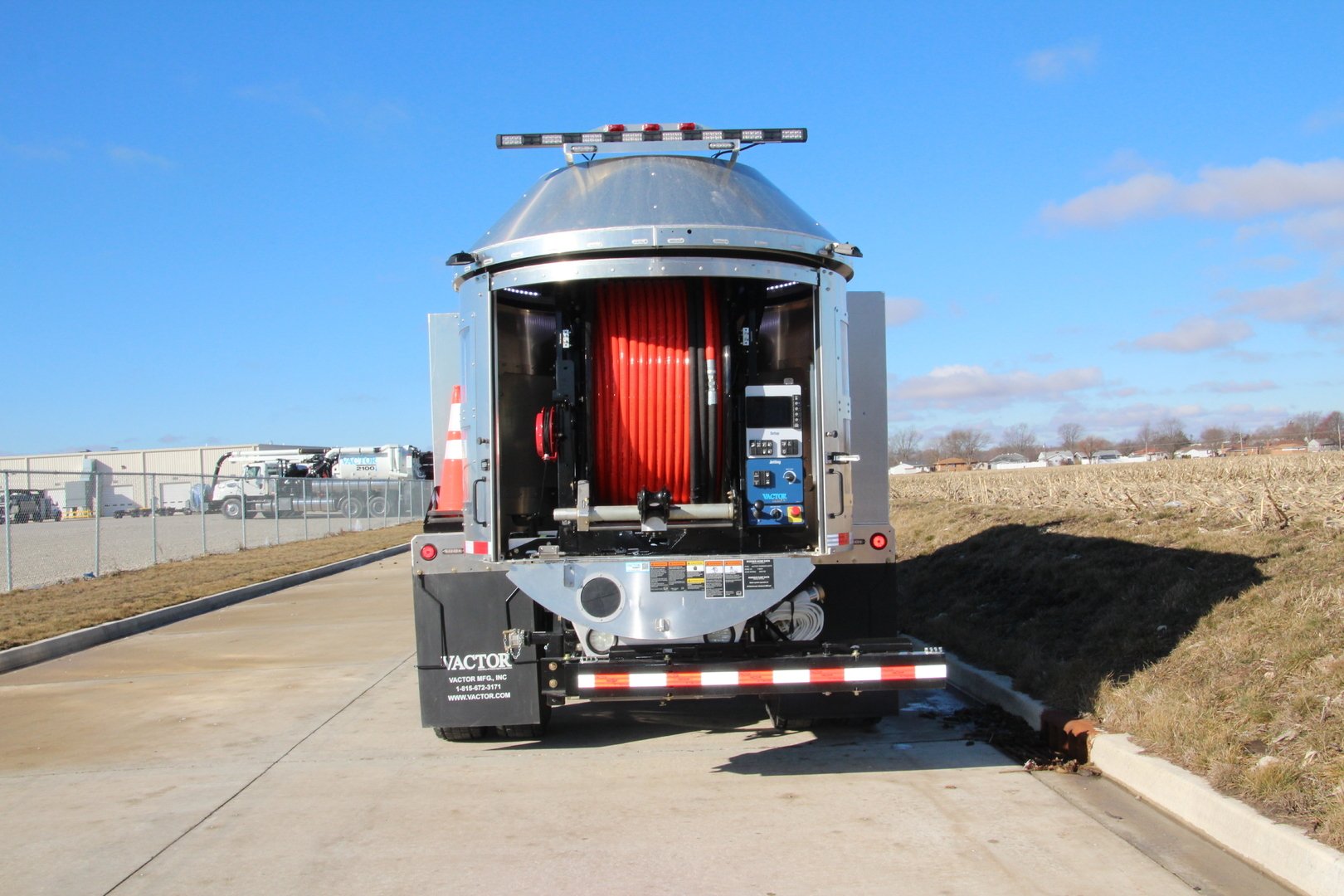 Vactor Ramjet Truck with Rear Hose Reel